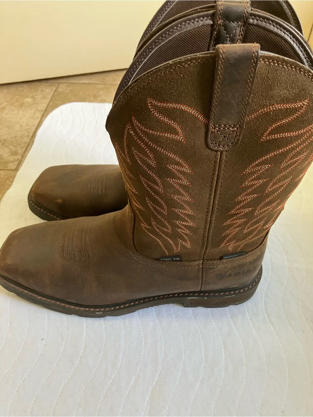 Ariat Brown Leather Western Cowboy Boots